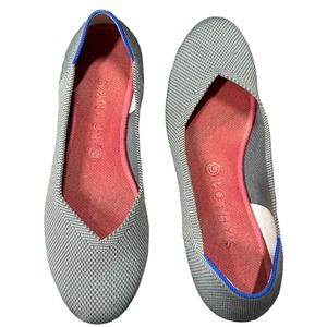 Rothy's Gray Knit Textile Ballet Slip on Size 10